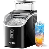 EUHOMY IM-FM Máquina de Hielo con Tanque Externo 34 lb/24h | Negro